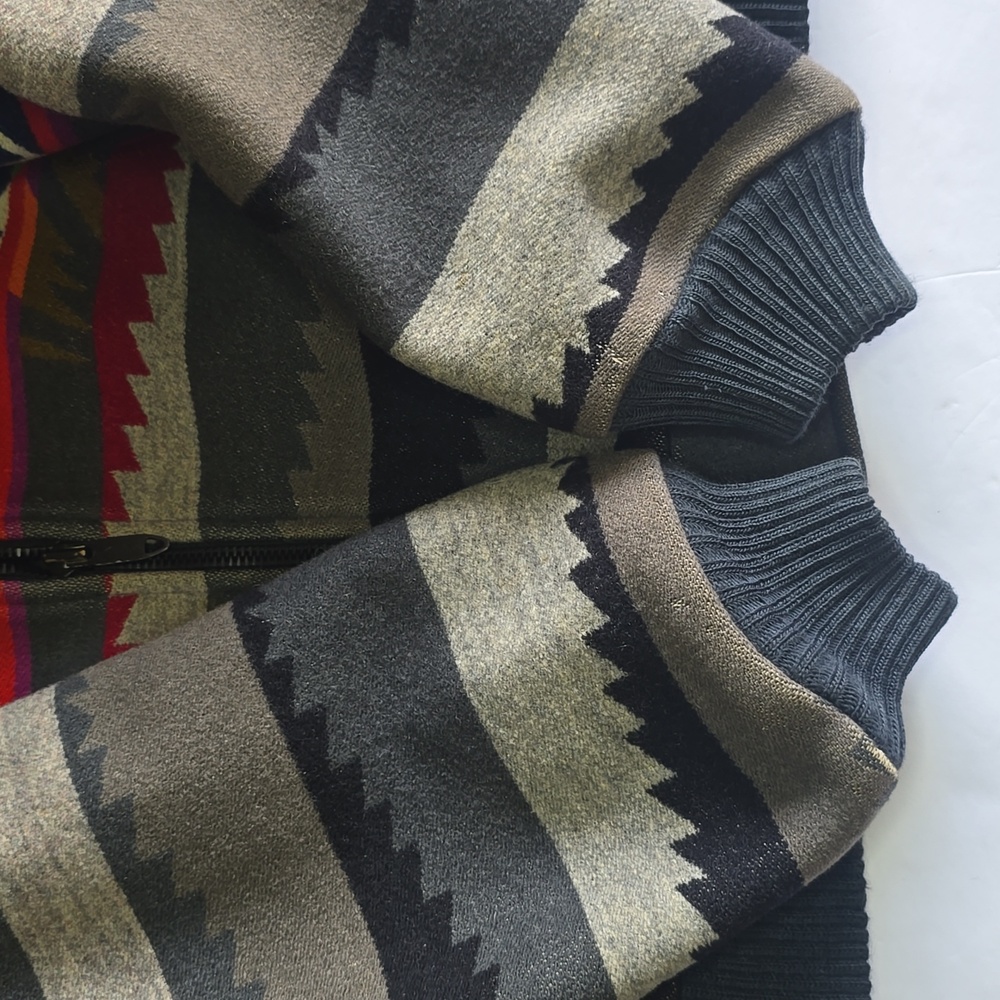VTG Pendleton High Grade Western Wear Wool Native Southwestern Aztec Men's Sz. L - Picture 10 of 17